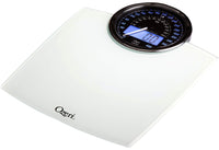 1 x RAW Customer Returns Ozeri Rev 400 lbs 180 kg Bathroom Scale with Electro-Mechanical Weight Dial and 50 gram Sensor Technology 0.1 lbs 0.05 kg , White - RRP £24.95