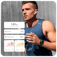 1 x RAW Customer Returns Parsonver Smart Watch for Men, 1.69 HD Screen Fitness Tracker Watch, Swimming Watch 5ATM Waterproof with 16 Sports Modes Heart Rate Sleep Monitor Pedometer for Android iOS Phones, Black - RRP £20.56