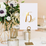 12 x Brand New Rose Gold Table Numbers for Wedding by Sweetzer Orange - 1 to 25 Elegant Table Number Cards for Weddings, Bar Mitzvah, Quinceanera Decorations, Restaurant and More Premium Paper Table Numbers - RRP £107.88