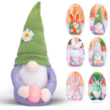 18 x Brand New Dlishka Easter Bunny Plush-Delightful Easter Decorations Featuring A Gnome Design,Unique Easter Decor, For Children,Spring Festive Home D Cor And Auspicious Charm. Green  - RRP £107.82