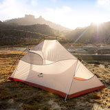 1 x RAW Customer Returns Naturehike Cloud-Up 2 Ultralight Tent Backpacking Tent for 2 Person Hiking Camping Outdoor 20D Grey Upgrade - RRP £159.0