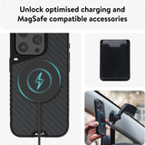 1 x RAW Customer Returns Mous for iPhone 15 Pro Case MagSafe Compatible - Limitless 5.0 - Carbon Fibre - Protective iPhone 15 Pro Case - Shockproof Phone Cover - RRP £59.99