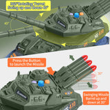 1 x RAW Customer Returns YOOYID Army Toy for Boys 3 Years Old Military Toy Tank with Diecast Alloy Army Vehicles, Sound Light Missile Launcher Tank Vehicle Gift for Kids Boys 3 4 5 6 7 Years Old - RRP £29.34