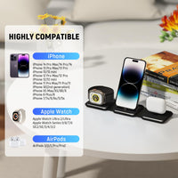 1 x RAW Customer Returns SPGUARD Foldable Travel Charger,3 in 1 Charger Foldable Charging Station Compatible with iPhone 14 13 12 11Series,iWatch Ultra 9 8 7 6 5 4 3 2,AirPods 3 2 pro 3 pro 2 - RRP £27.88