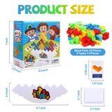 7 x Brand New WEAFRICTCH 64 PCS Tetris Tower Balance Game, Tetris Tower Stacking Game, Tetris Game for Kids Adults, Building Tetris Toys Table Board Games for Adult Kids - RRP £55.93