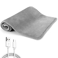 1 x RAW Customer Returns Electric Heat Pad, Ultra-Safe Heat Pad for Pain Relief, 30x60cm USB Heating Pad 55 Degrees Constant Temperature, Portable Machine Washable Heat Pad for Hands, Shoulders, Back, Legs and Animals - RRP £14.99