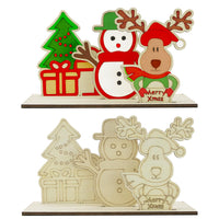 1 x Brand New Christmas Wooden Table Sign, Christmas Table Decorations Xmas Tabletop Decorations Christmas Tree Reindeer Gift Centerpiece Tabletop Signs for Xmas Party Supplies Home Room Decor DIY Crafts Y4SDDIYBJ - RRP £2.99