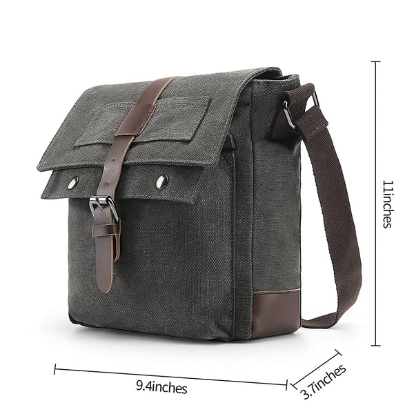 5 x Brand New Verlenpaple Canvas Messenger Bag, Men s Shoulder Bag wit ...