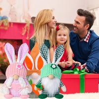 18 x Brand New Dlishka Easter Bunny Plush-Delightful Easter Decorations Featuring A Gnome Design,Unique Easter Decor, For Children,Spring Festive Home D Cor And Auspicious Charm. Green  - RRP £107.82