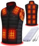 1 x RAW Customer Returns WeKit Heated Vest for men women with 15000mAh Battery Pack Warm Heating Clothes 13 Heating Zones Electric Heated Gilet XXL , Black-Grey - RRP £79.76