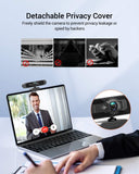 1 x RAW Customer Returns DEPSTECH Webcam for PC, 4K Webcam with Microphone Autofocus HD Webcam with Sony Sensor and Privacy Cover, Plug and Play 8MP USB Webcam for Laptop PC Mac, Streaming Webcam for Zoom, Skype, Facetime - RRP £69.99
