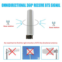 1 x RAW Customer Returns KASER 4G LTE Antenna External Mimo Omnidirectional 698-2700MHz SMA Connector with CRC9 Adapter TS9 Compatible with 4G Router Gain Up 12dBi 2 x 10M Cable  - RRP £77.66