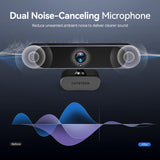 1 x RAW Customer Returns DEPSTECH 4K Webcam, Ultra HD 1 2.55 Sony Sensor, 3x Digital Zoom, Dual Noise-Canceling Microphones, Remote Control, Auto Focus, Streaming Camera Webcam for PC, Laptop, Video Call, Zoom, Skype, Teams - RRP £79.99
