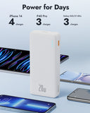1 x RAW Customer Returns Baseus Power Bank 20000mah 20W PD Fast Charging Portable Charger USB C Powerbank with LED Display for iPhone 14 13 12 11 Series Samsung Galaxy S21 S22 Huawei Xiaomi Oppo iPad Tablet - RRP £25.48