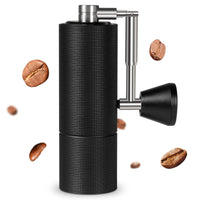 1 x RAW Customer Returns TIMEMORE Chestnut C3 PRO Manual Coffee Grinder, Stainless Steel Conical Burr Coffee Grinder, Hand Coffee Grinder with Foldable Handle and Adjustable Setting, for Espresso to French Press - Black - RRP £89.0