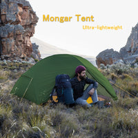 1 x RAW Customer Returns Naturehike Mongar Ultralight 210T Silicone Backpacking Tent 2 Person For Backpacking Cycling Hiking Camping 210T Forest Green  - RRP £135.0