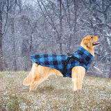 1 x Brand New Winter Warm Coat Geyecete Windproof Dog Winter Jacket with warm inner fleece,Pet outdoor jacket Dog Jacket Puppy Coats-Blue-XL - RRP £7.99