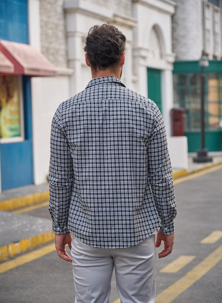 1 x Brand New Elegancity Mens Shirts Long Sleeve Checked Smart Casual ...