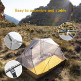 1 x RAW Customer Returns Naturehike Mongar Ultralight 210T Silicone Backpacking Tent 2 Person For Backpacking Cycling Hiking Camping 210T Forest Green  - RRP £135.0