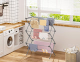 1 x RAW Customer Returns HOMIDEC Clothes Airer,3-Tier Foldable Clothes Drying Rack,Clothes Horse with 11 Thickened Poles Bearing Weight 20kg,Space Saving Clothes Dryer for Indoor Outdoor.Grey 73 37 115cm  - RRP £21.98