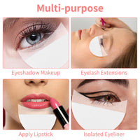 5 x Brand New 200Pcs Eyeshadow Shields, Makeup Eyeshadow Pads Stencils Lint Free Under Eye Pads,White Eyeshadow Stencil for Prevent Makeup Residue,Eyelash Extensions and Lip Makeup - RRP £27.6