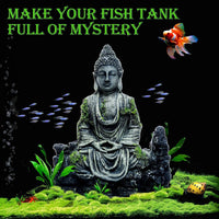 1 x RAW Customer Returns ANMOO Aquarium Ornament Buddha Statue Fish Tank Decorations Buddha Sculpture Aquarium Decoration for Fish ceramic fish tank decoration handicraft - RRP £12.49