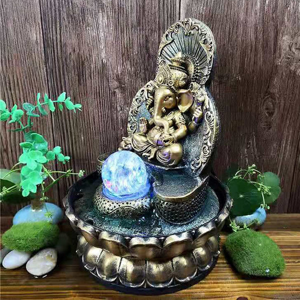 1 x Brand New Buddha Statue Tabletop Fountain, Zen Fountain for Home ...