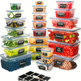 1 x RAW Customer Returns Chef s Path Food Containers with Lids 48 Piece - 24 Pack Food Dispensers - Airtight Plastic Containers for Pantry Kitchen Organization - BPA-Free Fridge Containers for Meal Prep and Food Storage - RRP £49.99