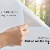 1 x RAW Customer Returns FEOMOS White Blackout Window Film - 100 Light Blocking Static Window Clings Privacy Total Blackout Window Coverings Room Darkening Easy Removal 60cm x 200cm - RRP £20.99