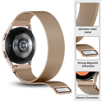 2 x RAW Customer Returns 2 Pack Milanese Loop Strap for Samsung Galaxy Watch 6 6 Classic Strap 40mm 44mm 43mm 47mm,20mm Metal Mesh Band with Magnetic Lock for Galaxy Watch 5 Galaxy Watch 4 for Amazfit GTS 4 3,Black Rose gold - RRP £35.98
