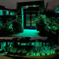 1 x RAW Customer Returns AHOTSUK LED Garden Spot Light Mains Powered Waterproof IP66 5W 12V Colour Changing Landscape Lighting Low Voltage Spot Lights Outdoor Spike RGB Lighting 10 Pack  - RRP £93.99