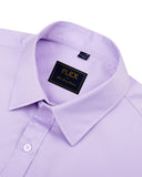 1 x Brand New Men s Dress Shirts Solid Long Sleeve Stretch Wrinkle-Free Formal Shirt Business Casual Button Down Shirts,Purple,M - RRP £21.98