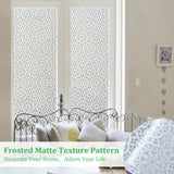 1 x RAW Customer Returns Lifetree Window Film Privacy Patterned Frosted Film for Glass Windows Lace Decorative Opaque Static Cling Vinyl Self-Adhesive Window Film for Home Office Bathroom Bedroom White, 60 400cm  - RRP £26.39