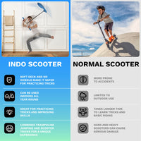 1 x RAW Customer Returns The INDO Pro Trick Scooter And Pro Scooter - For Teens And Adults - Stunt Scooter And Trampoline Scooter For Tricks - Professionals And Beginners - Good For Indoor And Outdoor Freestyle - RRP £96.01