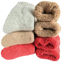 17 x Brand New Womens Super Thick Wool Socks Thermal Warm Knitting Ladies Soft Comfort Socks for Winter Pack of 3-5 , Multicolor - RRP £203.66