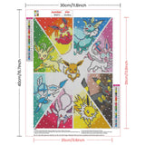1 x Brand New AIRDEA Anime Animals Family Diamond Art Painting Kits for Adults, DIY Diamond Art Painting Kits, 5D Round Full Drill Diamond Art Kits, Paint by Numbers Gem Art Painting 12x16inch - RRP £6.76