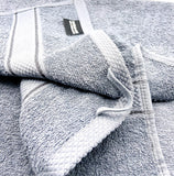 1 x RAW Customer Returns Sasma Home - Premium Hand Towels - 4 Pack 100 Cotton Hand Towel Set - Gym Towel Set - Premium Ring Spun Cotton Hand Towels - Large 50x90 cm Hand Towels Grey  - RRP £12.95