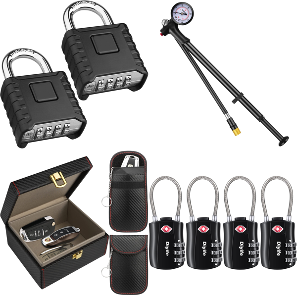 RAW Customer Returns Job Lot Pallet - Padlocks, Bike Locks & Strip Lights - 236 Items - RRP £2573.55