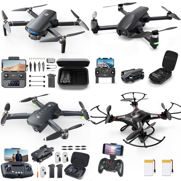 RAW Customer Returns Job Lot Pallet - Drones -Holy Stone HS360S GPS Drone with 4K Camera, Holy Stone HS175D Foldable Drone & more - 165 Items - RRP £15265.43