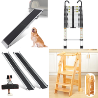 RAW Customer Returns Job Lot Pallet - Dog Car Ramps, Telescopic Wheelchair Ramps, Telescopic Ladder & more - 110 Items - RRP £3085.74