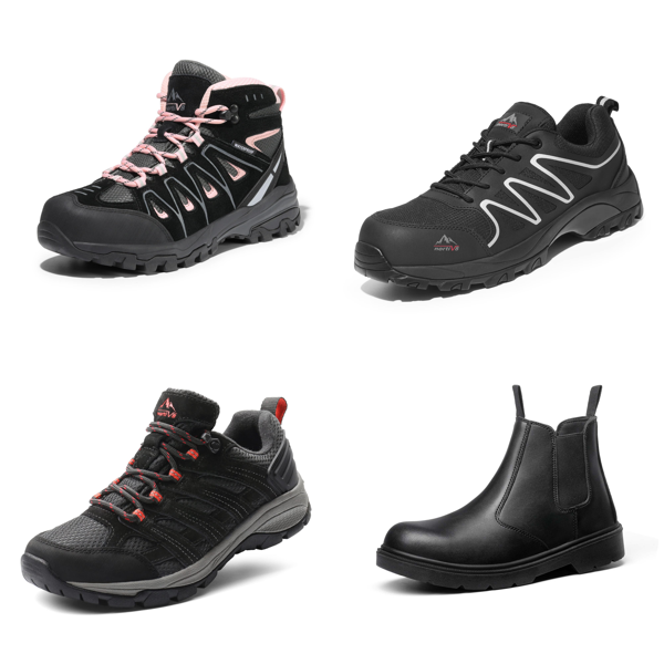 RAW Customer Returns Job Lot Pallet - Hiking/Safety Footwear - 65 Items - RRP £2281.2