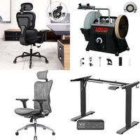 RAW Customer Returns Job Lot Pallet - Ergonomic Office Chairs, 250mm Variable Speed Sharpener, Height Adjustable Electric Standing Desk Frame & more - 19 Items - RRP £2272.07