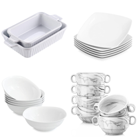 RAW Customer Returns Job Lot Pallet - MALACASA Tableware - 120 Items - RRP £3161.96