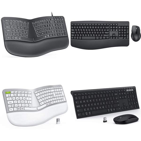 RAW Customer Returns Job Lot Pallet - Wireless Keyboard & Mouse Sets - 114 Items - RRP £3701.31