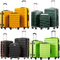 RAW Customer Returns Job Lot Pallet - COOLIFE Suitcase Trolley - 15 Items - RRP £1727.64