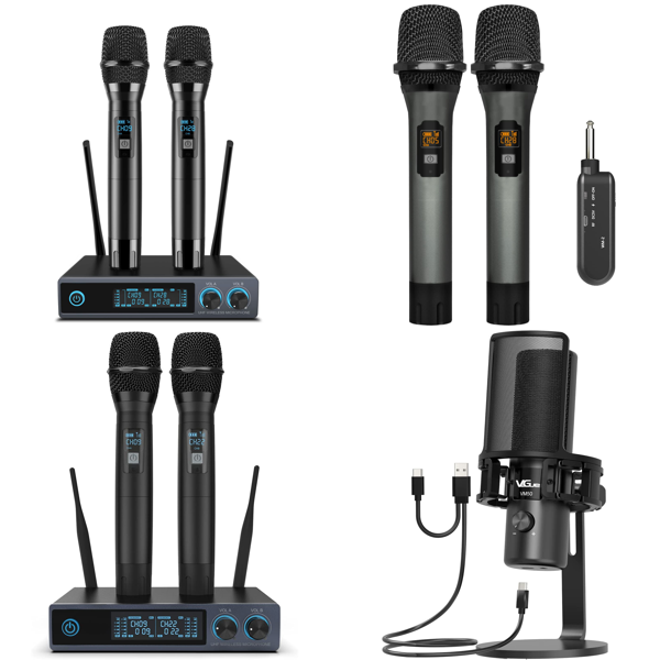 RAW Customer Returns Job Lot Pallet -  Wireless Microphones & Studio Mic System - 86 Items - RRP £6260.14