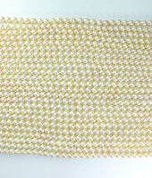 57 x Brand New Cream Cultured Akoya Pearl Loose strings 7.5 to 8mm size - RRP £5700 Reserve £1789.25