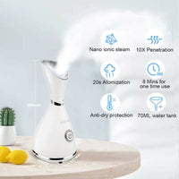 Brand New Job Lot Pallet of Face Steamer for Pores, Facial Steamer Nano Ionic, Upgraded Spa Warm Mist Humidifier Atomizer Sprayer for Home Sauna Moisturizing Deep Cleaning with Blackhead Remover, Massager - 193 Units - RRP £5016 - Reserve £700.00