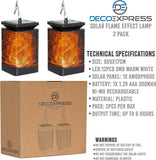 16 X Brand New Boxes Decorative Solar Garden Lamp, Outdoor LED Flickering Flame Effect Lantern for Balcony, Table Gazebo, Pergola, Pack of 2 Rechargeable Hanging Lanterns - RRP £479.84